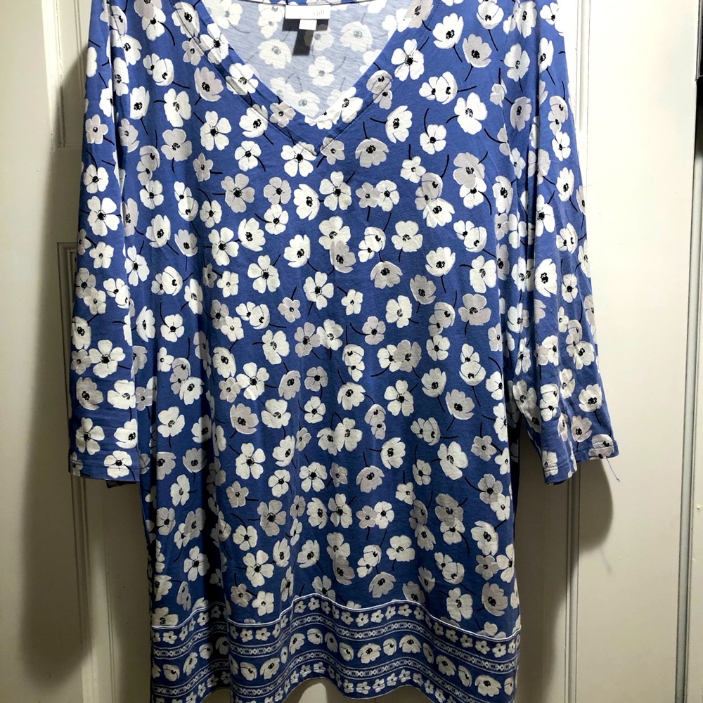 JJill 3/4 length sleeve top